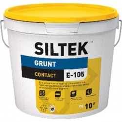 Грунт-краска контактная E-105 Contact, база ЕА (10 л), 10л Siltek (Силтек)